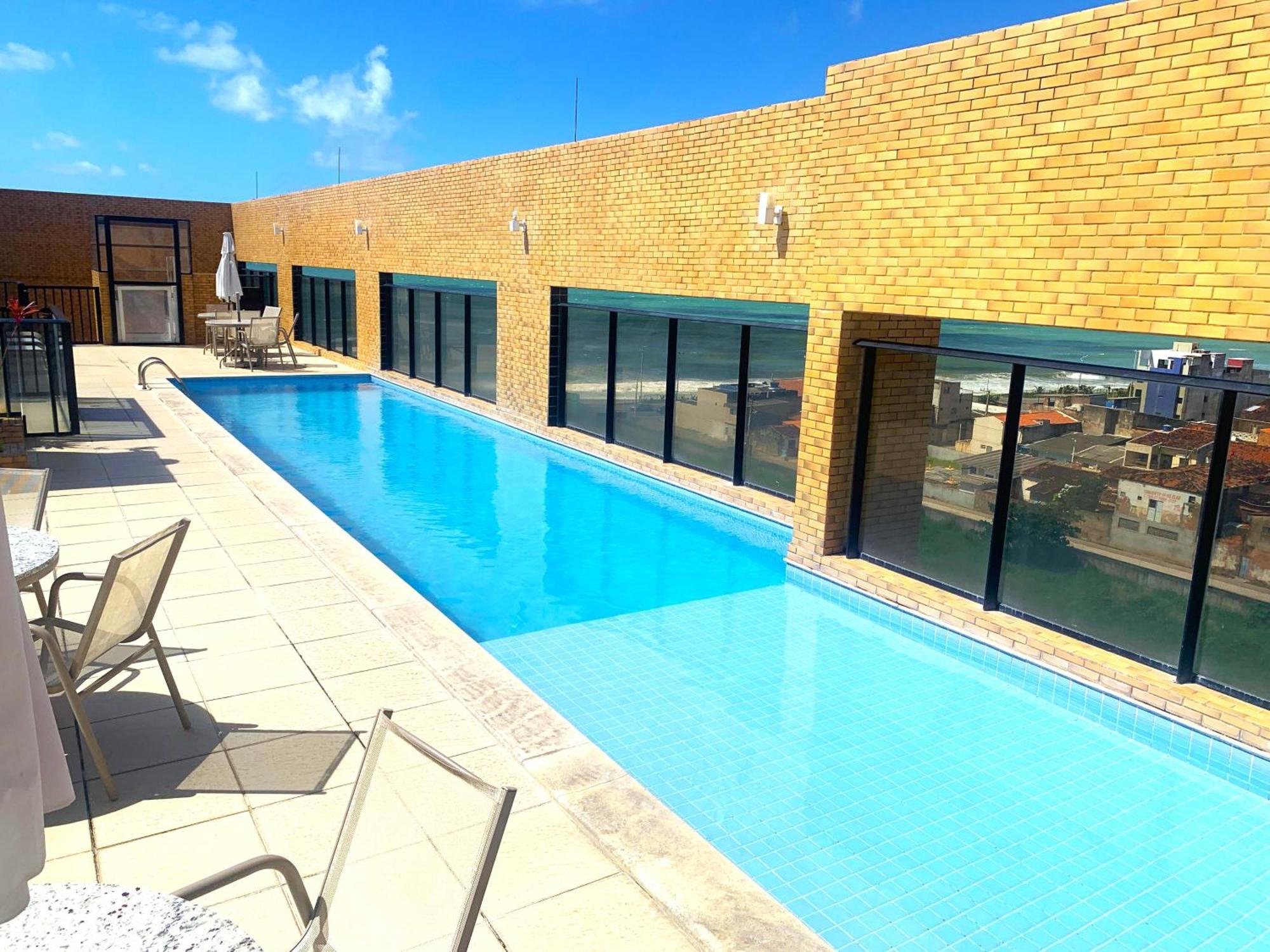 Apartamento 50M Praia- Piscina - Vista Mar - Academia - Maceió Kültér fotó