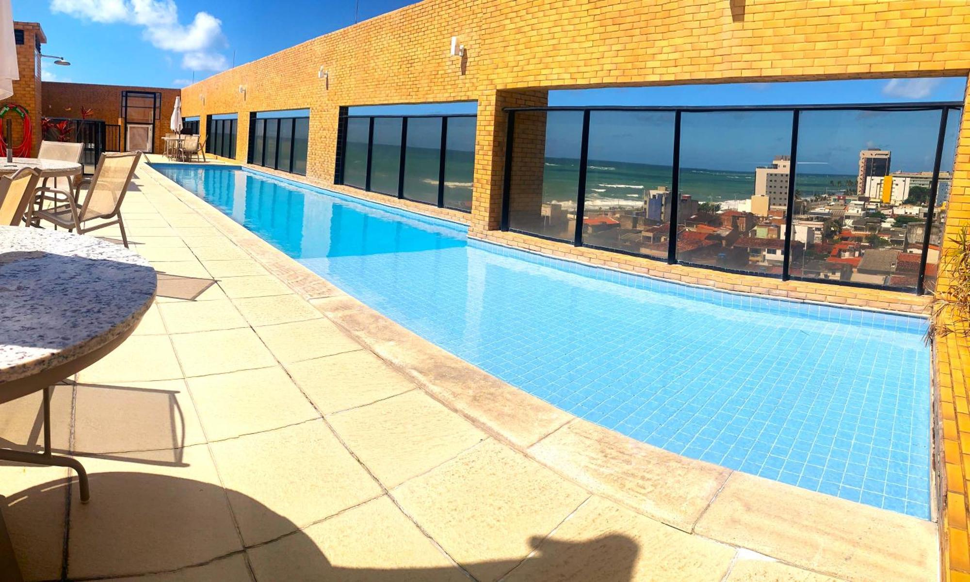 Apartamento 50M Praia- Piscina - Vista Mar - Academia - Maceió Kültér fotó