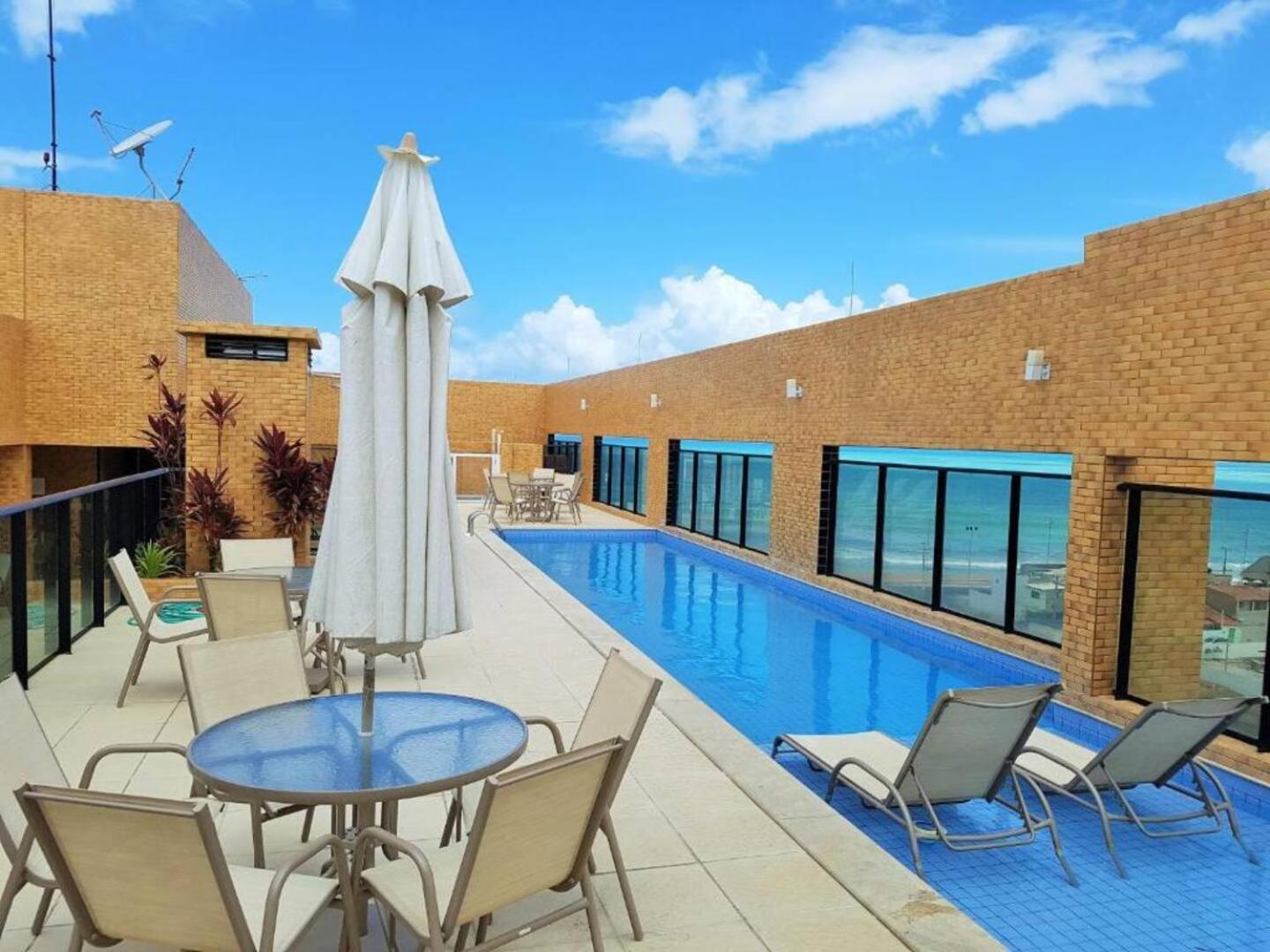 Apartamento 50M Praia- Piscina - Vista Mar - Academia - Maceió Kültér fotó